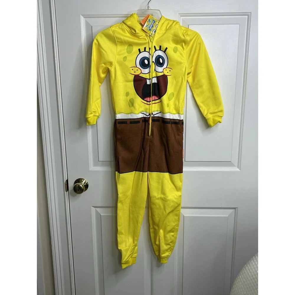 Spongebob Squarepants Kids 6-8Y One Piece Opposuits Unisex New + Imperfections *